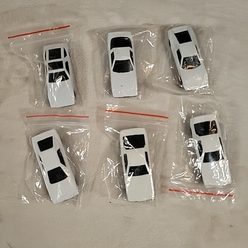 Toy Cars Oriental Trading Company White Car Lot Of 6 789639 07/2010